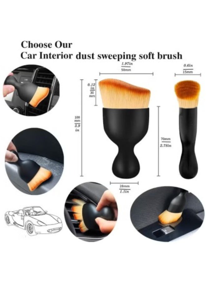 CGS | Pack of 3 | Soft Car Interior Cleaning Brushes | Gentle Dust Remover for Interior Surfaces - Image 3