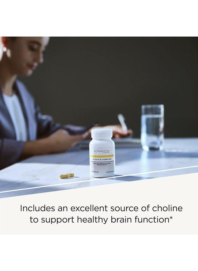 Integrative Therapeutics - Active B-Complex - Energy Metabolism Support*- with 8 B-Vitamins, Vitamin B12, Folate, Choline - 60 Capsules - Image 1