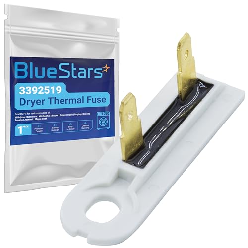BlueStars 3392519 Dryer Thermal Fuse Part Kenmore Dryer Thermal Fuse Fit for Whirlpool Kenmore Maytag Replaces WP3392519 AP6008325 G4AP0500 3388651 694511 80005 WP3392519VP