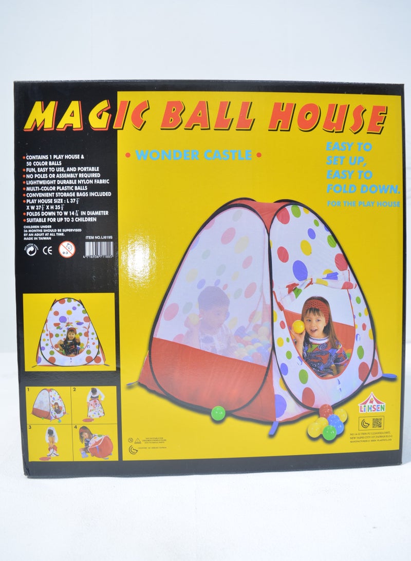 Magic ball house Ball Pit In House Pop Up Play Tent Comes with 50 Balls Made in Taiwan  - Image 2