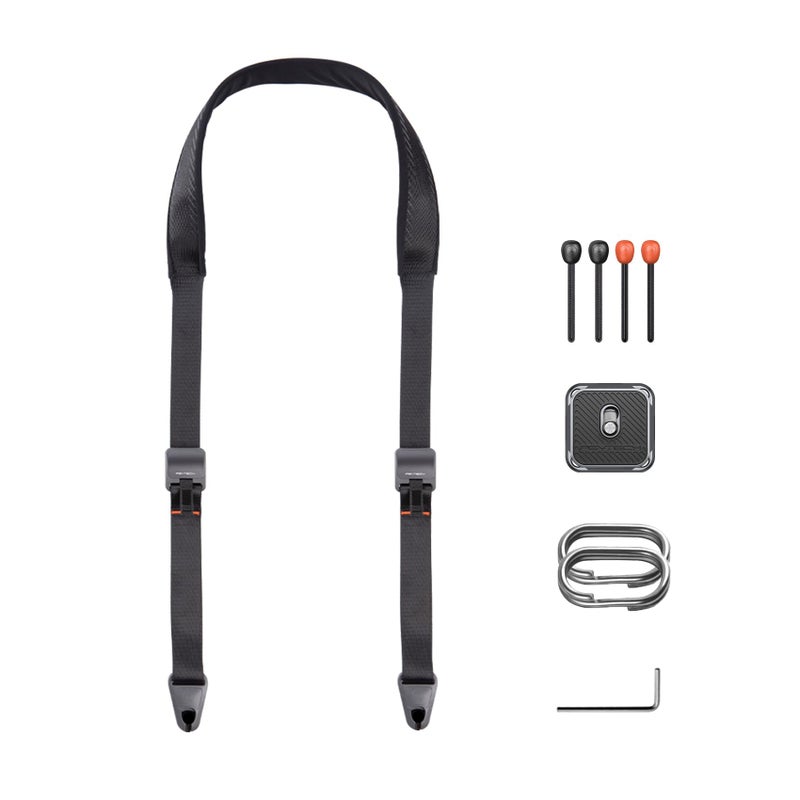 PGYTECH 1.8" Wide Camera Shoulder Strap with Quick Release Plate Wide Camera Neck Straps Long for Photographers Adjustable for DSLR SLR (Night Black) - Image 1