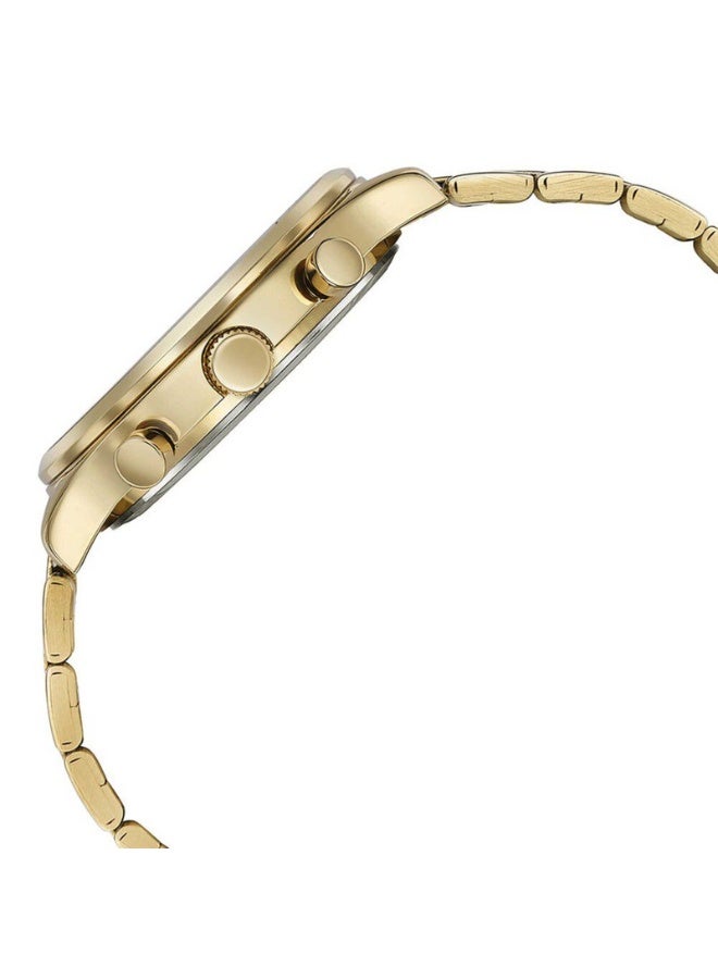 Sonata 77146YM01 Men’s Watch – White Multifunction Dial, Golden Stainless Steel Strap, Quartz Movement, 30 m Water Resistance - Image 4