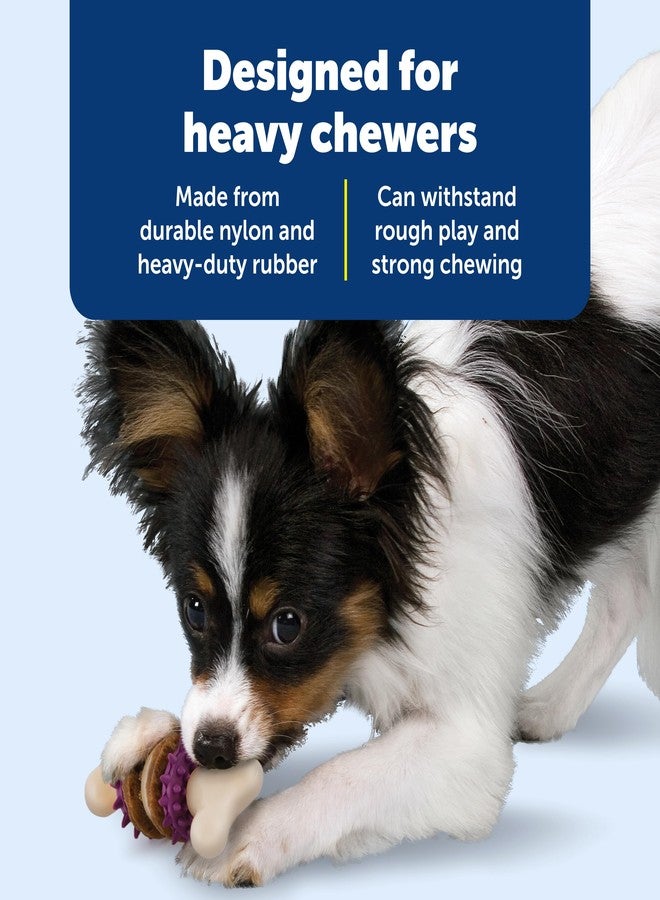 بيت سيف عظمة بيت سيف بيزي بادي ذات الشعيرات - لعبة مضغ متينة للكلاب مزودة بشعيرات ونتوءات مطاطية لصحة الأسنان - لعبة فرشاة أسنان لتوزيع المكافآت للكلاب التي تمضغ بقوة - مستلزمات إثراء حياة الكلاب - Image 4