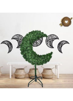 SINCHER Ramadan Crescent Moon Tree Decor - 180CM PVC Artificial Decorative Tree for Eid al-Fitr, Islamic Home & Garden Decor (Green)  - Image 5