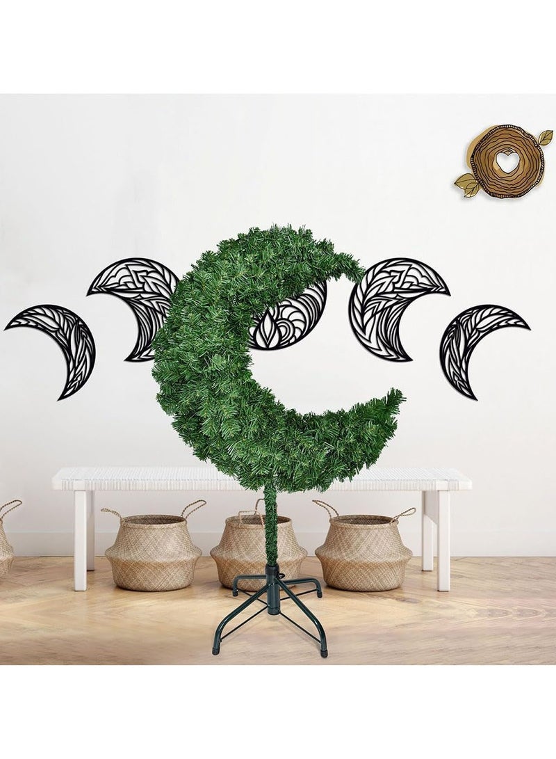 SINCHER Ramadan Crescent Moon Tree Decor - 180CM PVC Artificial Decorative Tree for Eid al-Fitr, Islamic Home & Garden Decor (Green)  - Image 5