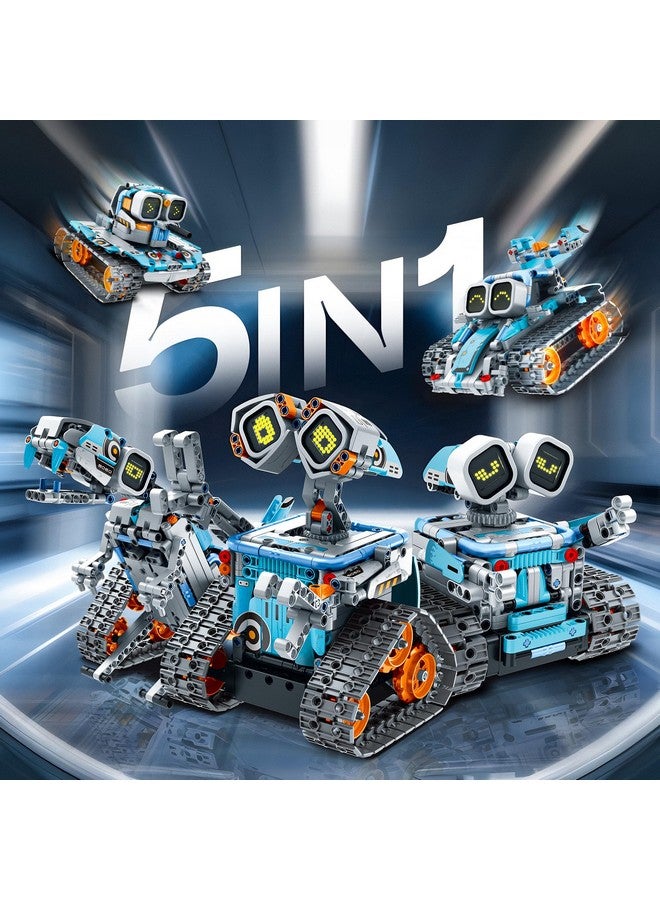 Sillbird 5-in-1 STEM Robot Building Toys, Remote & App-Controlled Robotic Programmable Educational Coding Technic Set, Christmas Birthday Gifts for Boys Girls Kids Aged 8 9 10 11 12+ (435 Pieces) - Image 3