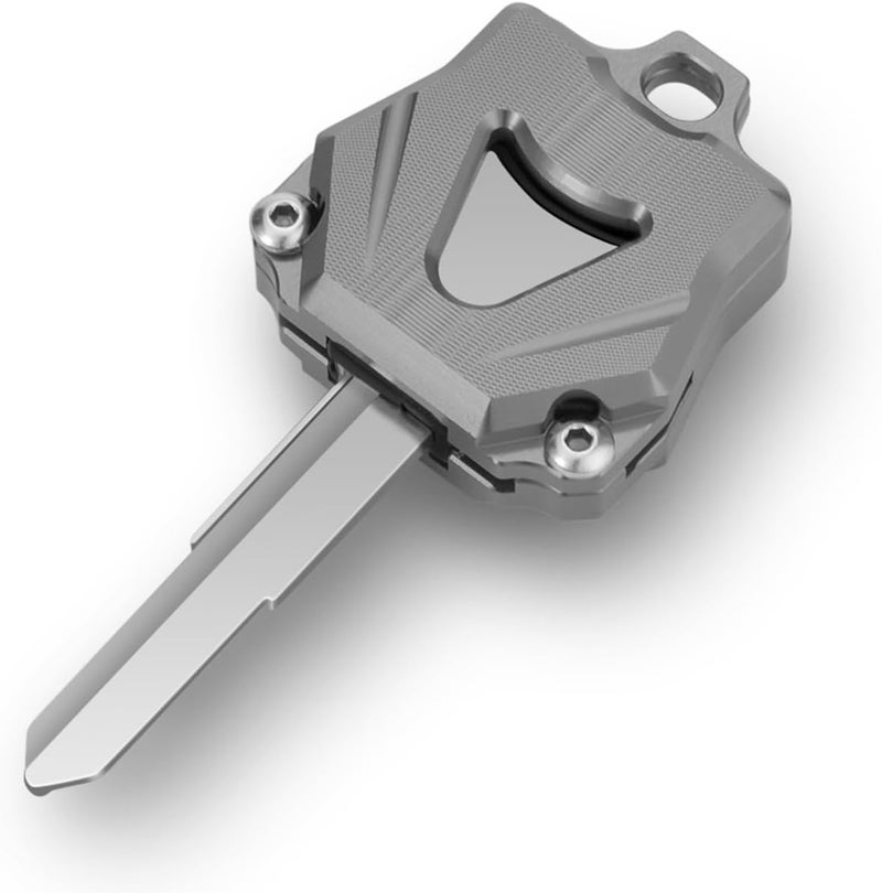 Motorcycle Key Decoration Cover Key Cover Compatible With YAMAHA FZ1 XVS1300 XT660 FZ6 TDM850 TDM900 VMX1700 XVS650 XV1900 BT1100 MT03 MT01(Gray) - Image 1
