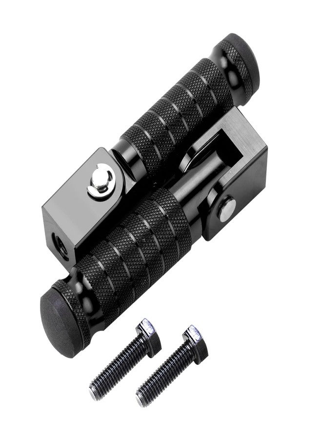 MWMNUN Motorcycle Foot Pegs, Foldable Footpegs Pedals 90° CNC Passenger Footrests Minibike M8 Install Bolts Fit for Dirt Bike Foot Pegs Yamah a, H0NDA, Su zuki, Aprili a Universal Folding Foot Pegs - Image 3