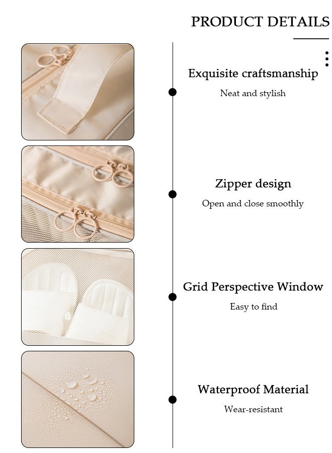 DUNISO Shoe Bag for Travel Holds 4 Pair of Shoes, Shoe Organizer Storage Pouch for Packing with Zipper for Men and Women, Travel and Daily Use for Flying Carry on Luggage Travel Accessories - Image 5