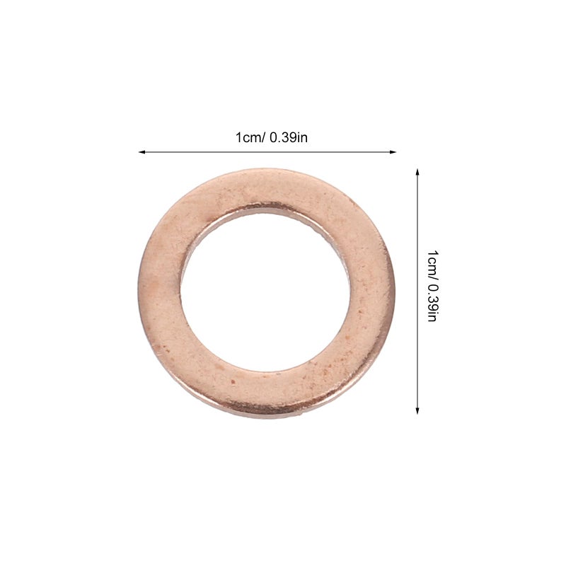 20Pcs Copper Flat Sealing Washers Gaskets O Rings For Fuel Line Hydraulic Brake System Replacement - Image 3