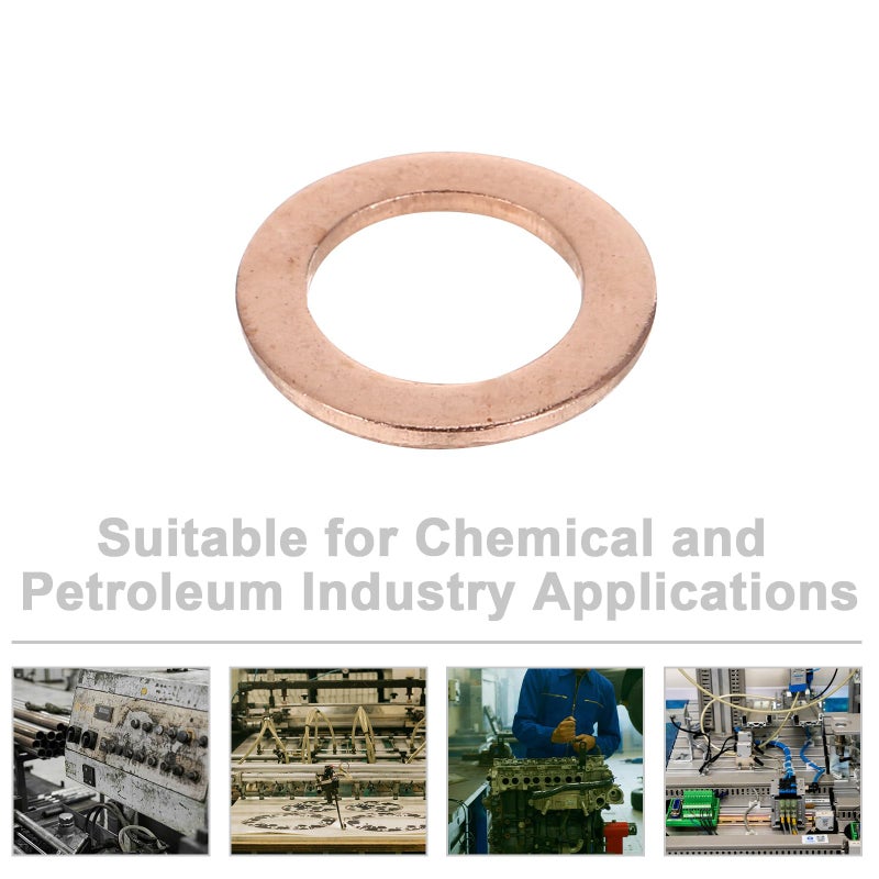 20Pcs Copper Flat Sealing Washers Gaskets O Rings For Fuel Line Hydraulic Brake System Replacement - Image 4