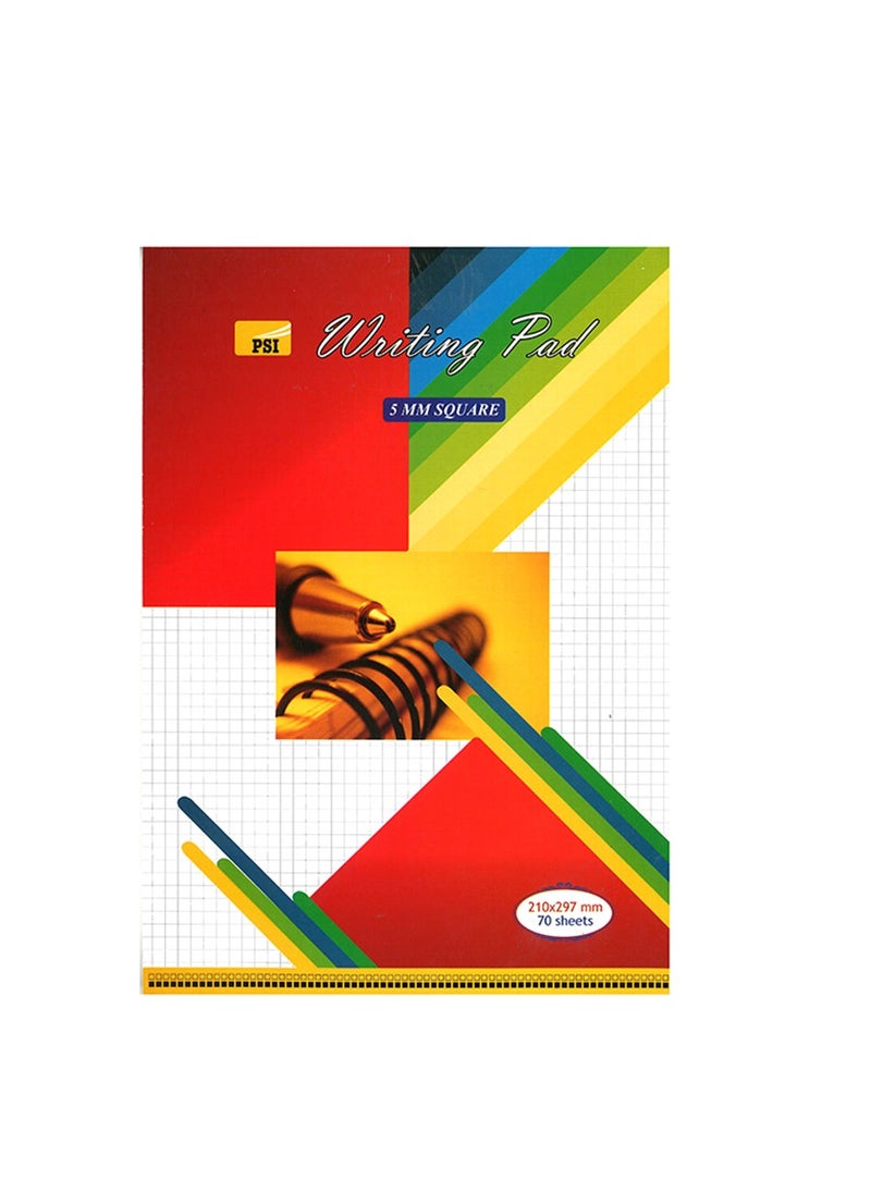 Psi Square Writing Pad, 5mm Multicolour  - Image 2