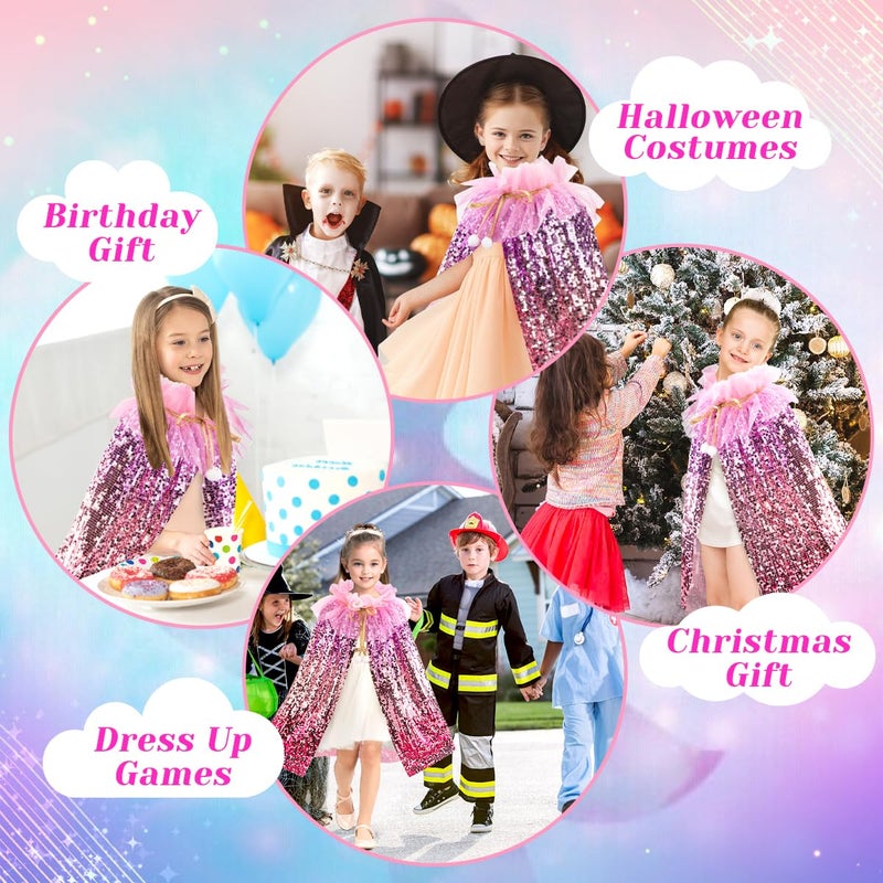 Meland Princess Dress Up for Girls 3-8, Mermaid Dress Up Clothes for Girls Toddler Toys, Birthday Gift for Girl 3 4 5 6 7 8 - Image 5