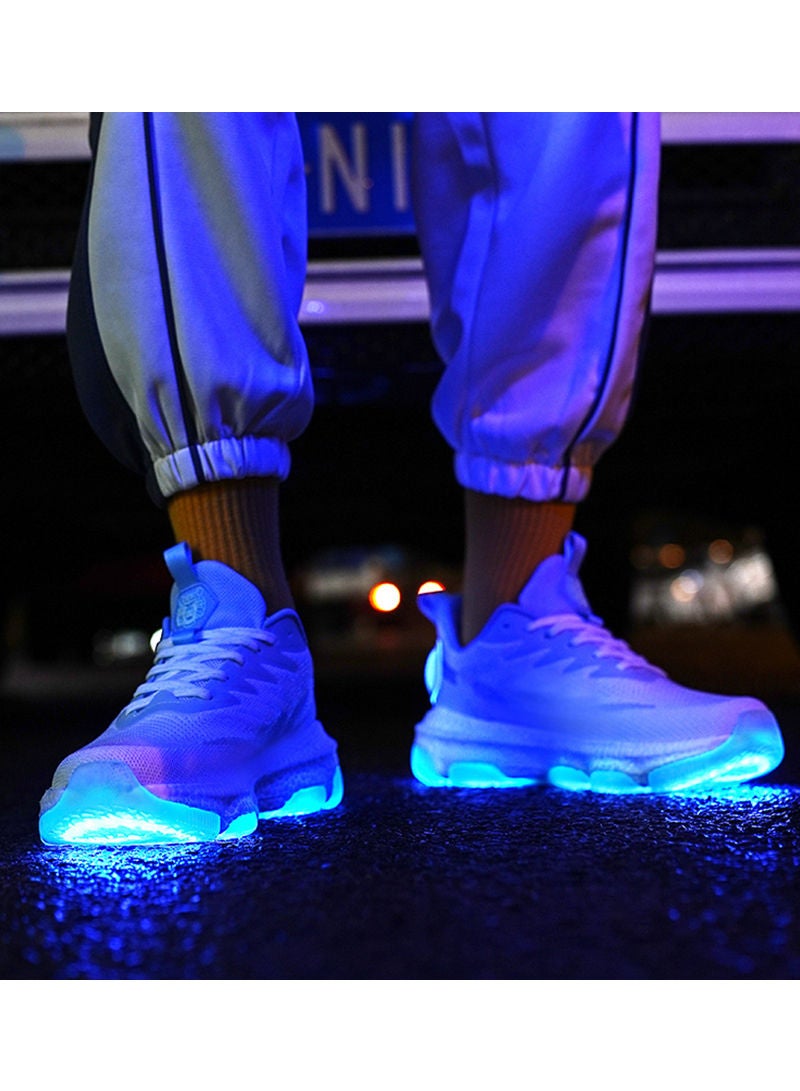 Sharpdo USB rechargeable luminous shoes Student sports shoes Running shoes Men's sports shoes - Image 3