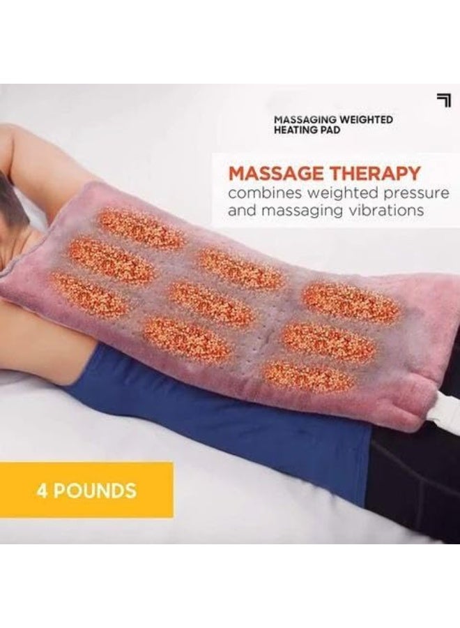 Heavy Heating Pad with Vibrating Massage – Multiple Relaxation Modes for Body Pain Relief, Muscle Relaxation & Comfort - Image 2