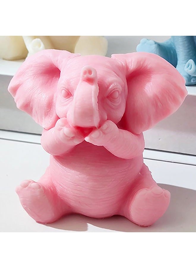ESEENS Elephant Mold Elephant Candle Mold Animal Candle Mold Elephant Resin Casting Mold Resin Making Molds Silicone Mold for Candle Home Decorate Mold Candle Making Mold 3D Animal Mold Clay Mold - Image 1