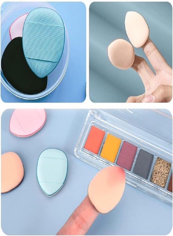Gonegal 3 Pcs Finger Powder Puff With 3Pcs Soft Makeup Puff Blender Sponge(Multicolour) - Image 3