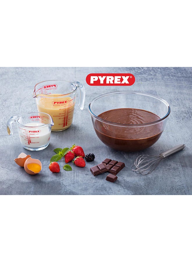 Pyrex 1L Glass Mixing Bowl - Heat Resistant and Stackable Clear 1Liters - Image 4