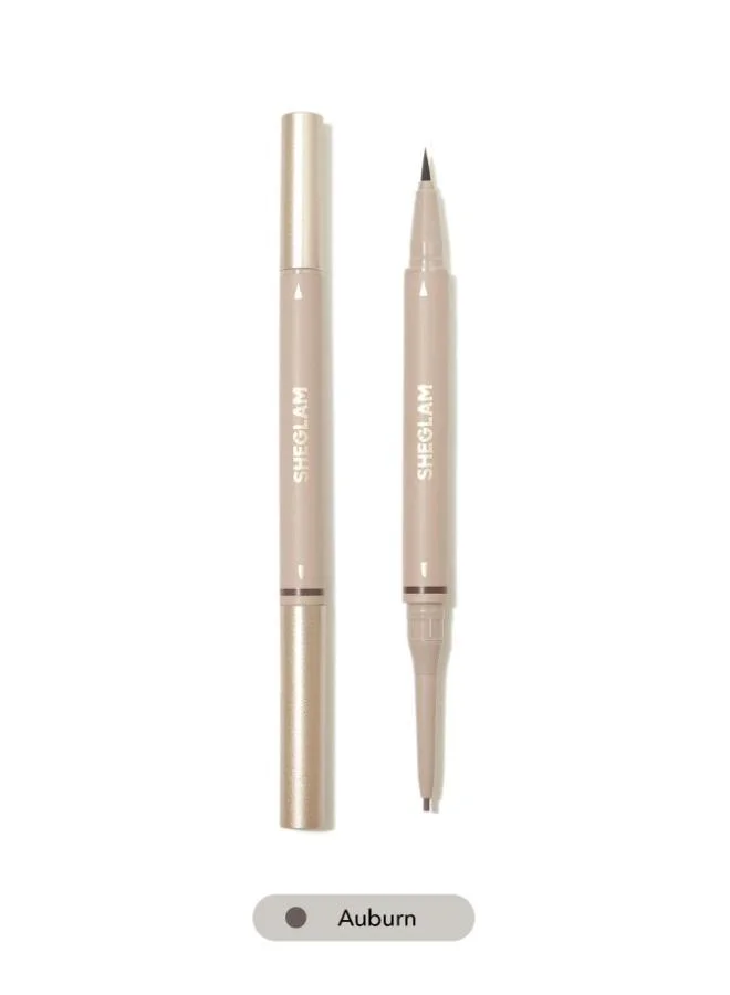 SHEGLAM Brows On Demand 2-In-1 Brow Pencil - Auburn
