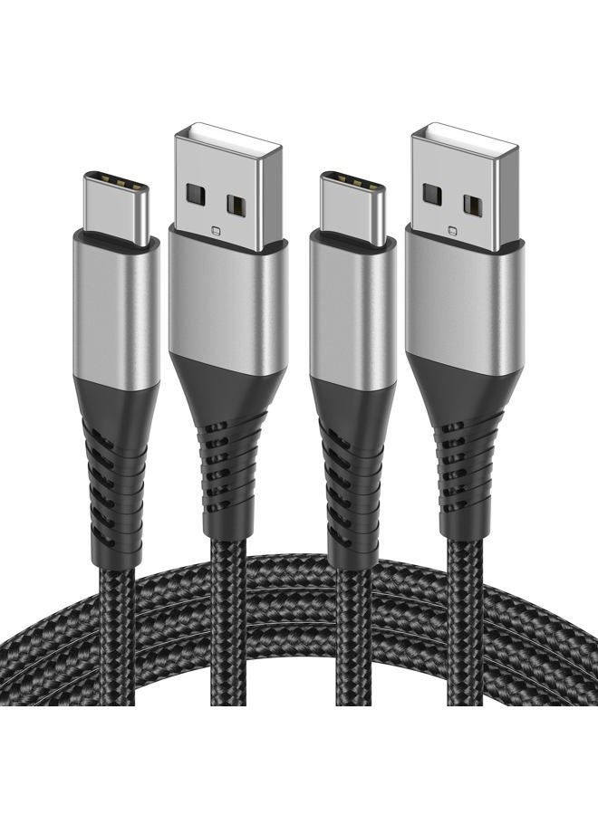 Umefly USB A to USB C Cable 3FT for iPhone 15 16 Pro Max, 2 Pack Braided Type C Charger Fast Charging Cable Cord for iPad Air Pro, Samsung Galaxy S24/S23/S22,Google Pixel, USB to USBC Cable 3FT - Image 1