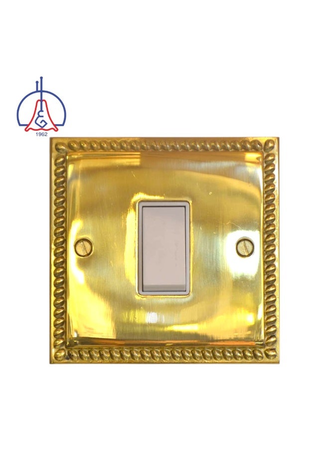 AL SALHIYA LIGHTING 1GANG 2 WAY Switch 10AMP T302AB - GOLD - Image 2