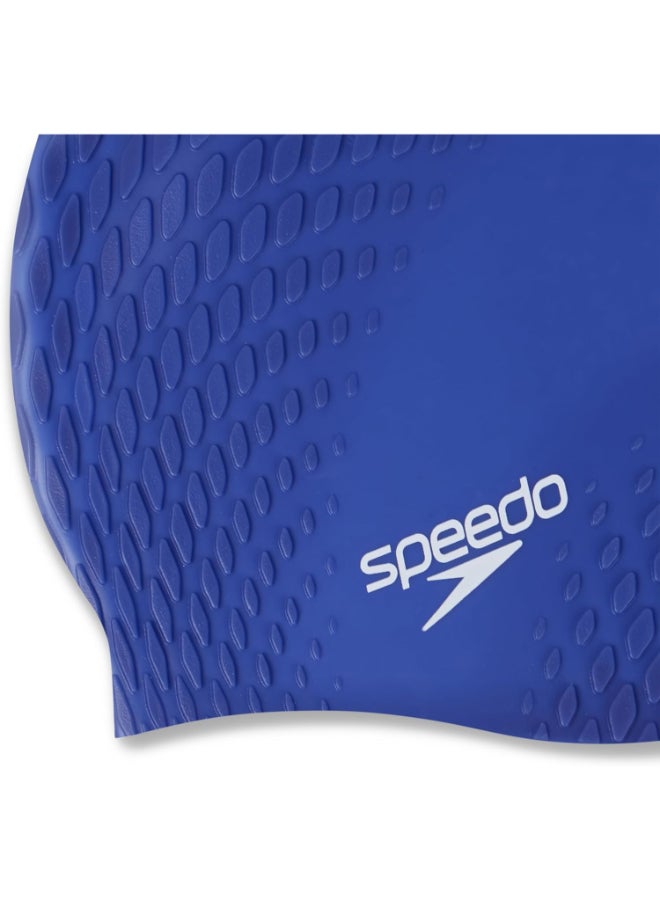 Speedo Speedo Unisex Adult Bubble Active+ Chlorine Resistant Swim Cap | Premium Swimwear & Swimming Accessory by Speedo for Training, Fitness and Recreational Use - Premium Swimming Hats for Performance, Durability and Everyday Use - Image 3