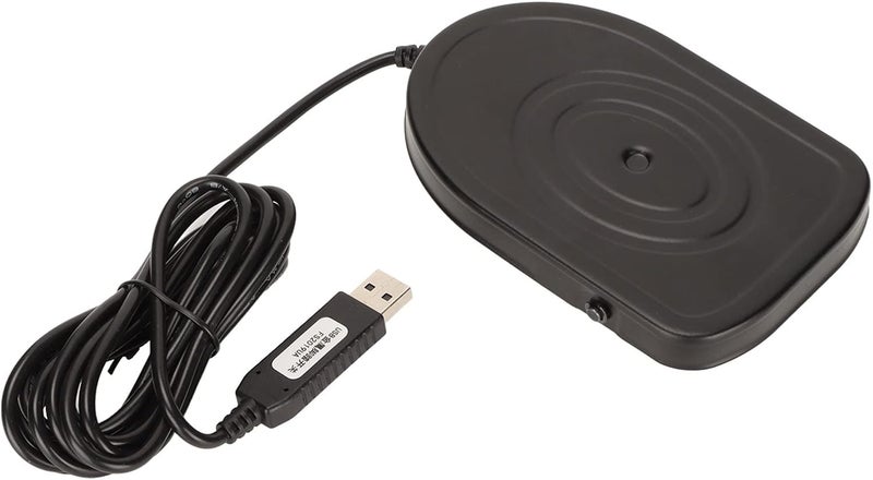 USB Foot Pedal for PC Gaming, Multimedia Control Foot Switch with Ergonomic Design, Strong Metal USB Foot Pedal for Transcription, Media Playback, and Instrument Control, Includes - Image 1