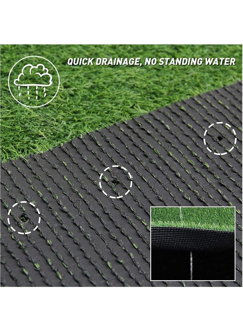 Generic FFD Artificial Grass For Dogs Pee Pads Gardening Office Carpet Premium 4 Tone Puppy Potty Training Easy To Clean with Drain Holes Turf Dog Mat Pad High Quality Non Toxic For Pet, 40 mm (2x3Meter)  - Image 3