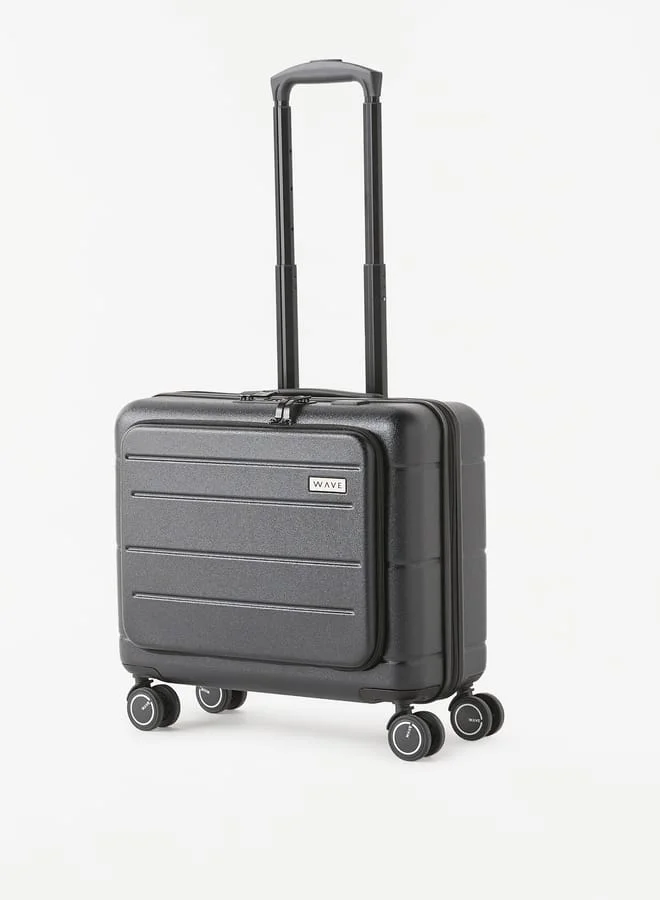 وايف Textured Hardcase Luggage Trolley Bag with Retractable Handle