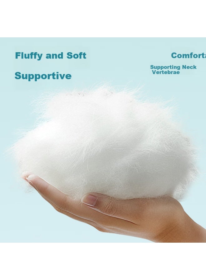 Wangyiyanxuan Star Hotel Sleep Comfort A-class Antibacterial And Anti-mite Lazy Pillow, Qinghe Pure White Pillow, High Pillow 1 Piece 800g - Image 4