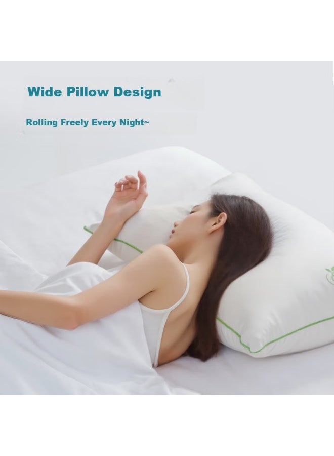 Wangyiyanxuan Star Hotel Sleep Comfort A-class Antibacterial And Anti-mite Lazy Pillow, Qinghe Pure White Pillow, High Pillow 1 Piece 800g - Image 5