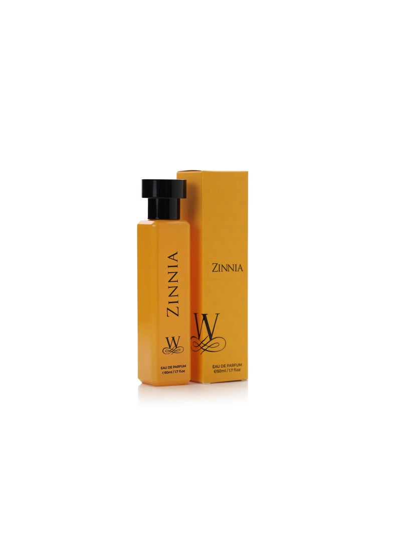 WORLD GOLDEN PERFUMES WORLD GOLDEN PERFUMES Zinnia Eau De Parfum 50ml - Elegant Natural Spray  - Image 1