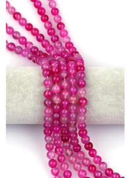 Güneş Avm Gunes Avm Pink Agate Natural Stone Series 8 mm Sphere Cut 