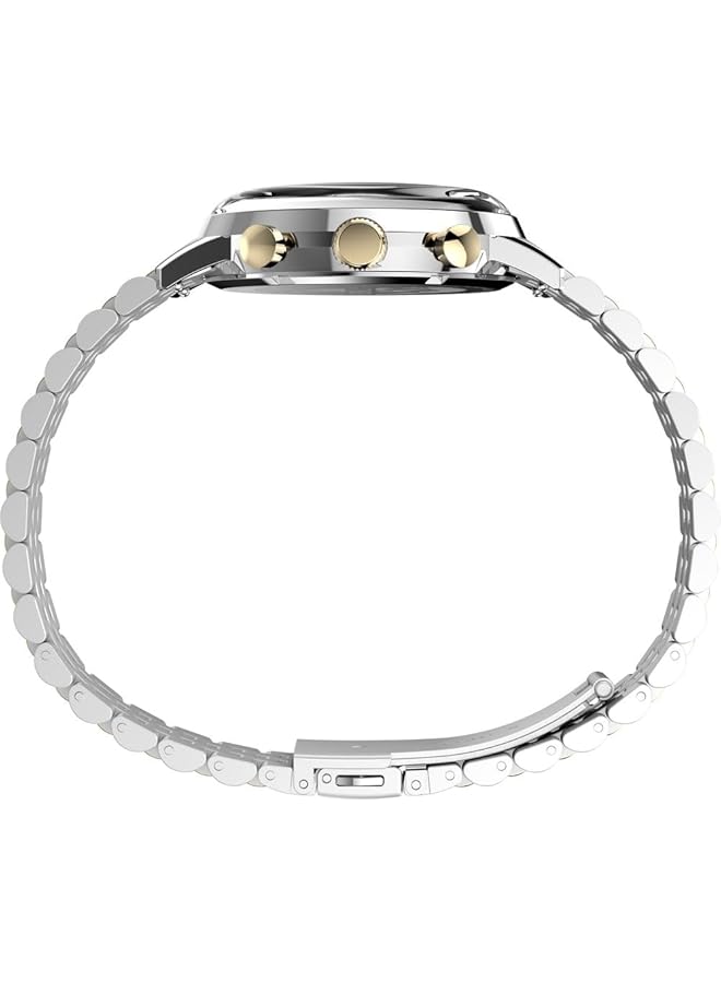 TIMEX Men Chronograph Quartz Watch With Stainless Steel Strap Tw2W60200 - Image 4