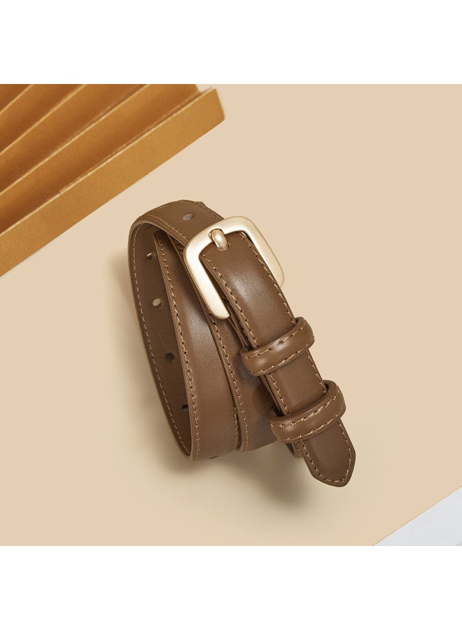 SAFIYA Qixi Festival Gift】2025 New Two-layer Cowhide Belt For Women, Jeans Belt With Pin Buckle - Image 5
