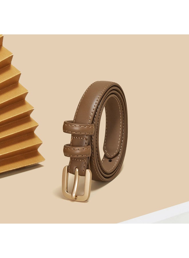 SAFIYA Qixi Festival Gift】2025 New Two-layer Cowhide Belt For Women, Jeans Belt With Pin Buckle - Image 4