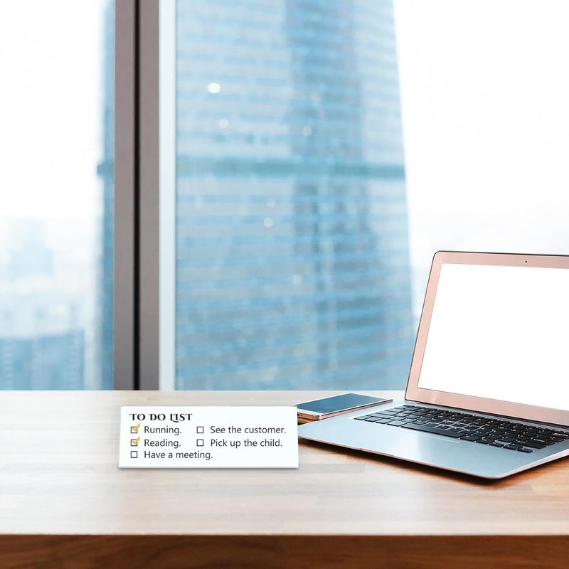 Rossesay 48 Pack Clear Plastic Name Plates for Desk 8.5 x 3 Acrylic Name Plate Holder Desk Sign Frame for Table Display Blank Nameplate for Office Business Conference Meeting Room Student Classroom - Image 5