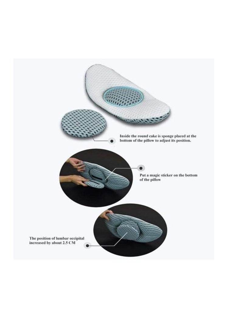 AtrauX Lumbar Pillow for Sleeping, Adjustable 3D Air Mesh Pillow for Back Pain Relief, Pregnancy Pillow Waist Support for Side Sleepers  - Image 3