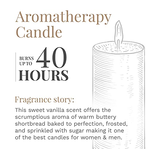 CANDLE-LITE شموع كاندل لايت المعطرة، عطر الفانيليا الكريمي، شمعة عطرية بثلاث فتائل بوزن 10 أونصات مع وقت احتراق من 20-40 ساعة، لون أبيض فاتح - Image 4