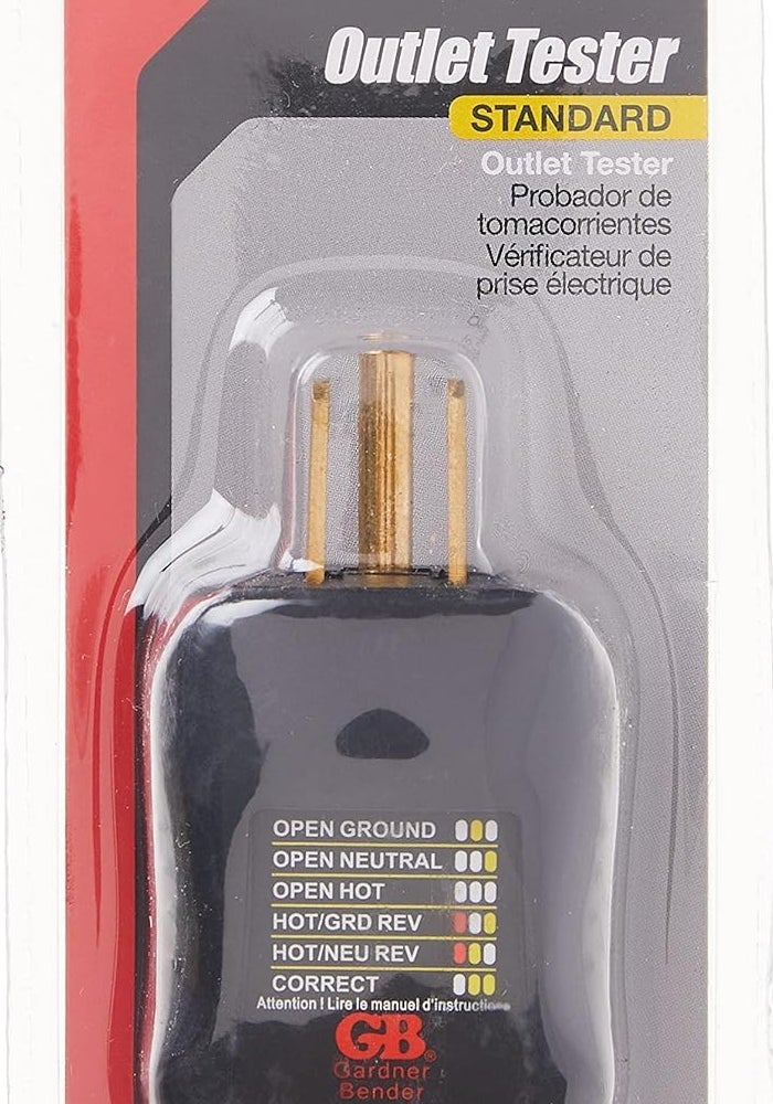 Gardner Bender GRT-3500 Outlet Receptacle Tester & Circuit Analyzer with Comfort Grip and Wiring Error Indicators - Image 4