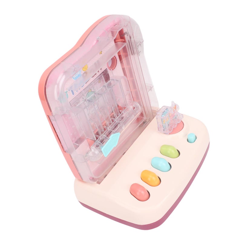 Kids Track Ball Game Machine Educational Puzzle Rolling Ball Toy Interactive Enhance Logical Thinking Pink - Image 5