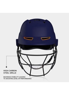 Moonwalkr Mind 2.0 Cricket Helmet Head Guard For (62-65) Cm Head Size Protective Gear Kids Helmet With 30 Air Vents & Endure Impacts Up To 160 Kmph Batting Helmet & Helmet For Cricket (X-Large, Blue)  - Image 5