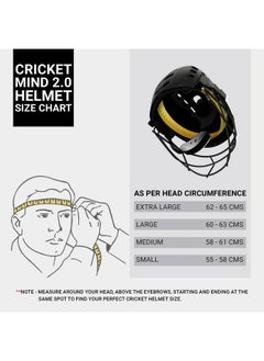 Moonwalkr Mind 2.0 Cricket Helmet Head Guard For (62-65) Cm Head Size Protective Gear Kids Helmet With 30 Air Vents & Endure Impacts Up To 160 Kmph Batting Helmet & Helmet For Cricket (X-Large, Blue)  - Image 2