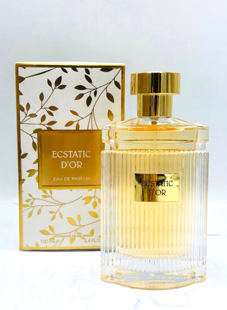 Ecstatic D'OR Eau De Parfum 100ml | Luxurious Woody Floral Fragrance with Long-Lasting Performance - Image 2