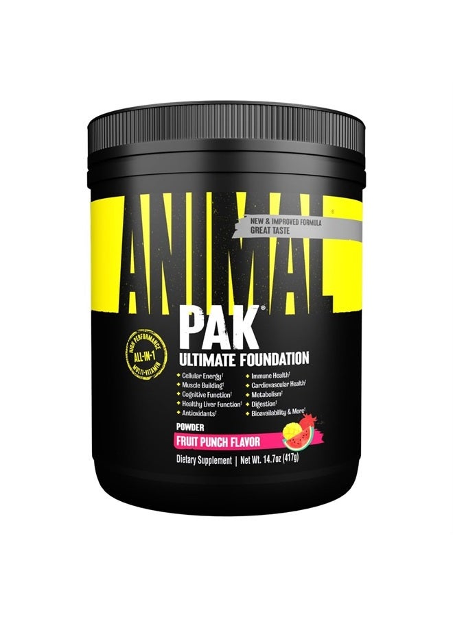 ANIMAL Pak - Vitamin Powder with Zinc, Magnesium, Amino Acids and More - Digestive Health, Immune Booster and Focus Support - Multivitamin for Men and Women - Spectra and 85+ Nutrients - 60 Scoops - Image 1