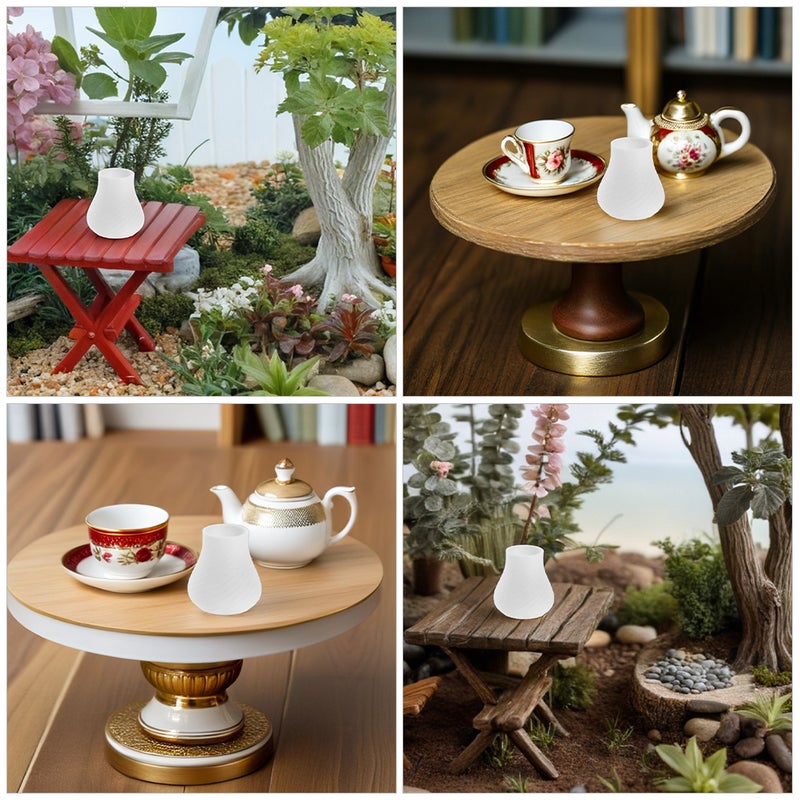 10pcs Mini Vase Miniature Dollhouse Items Tiny Houses Accessories Flower Vase For Desktop Statue Decoration - Image 2