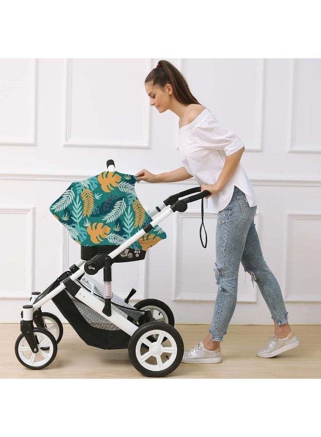 Hicoco Carseat Cover Boy and Girls - Multi-use Nursing Car Seat Canopy Cover for Breastfeeding, Infant Stroller Cover, High Chair Cover - Image 4