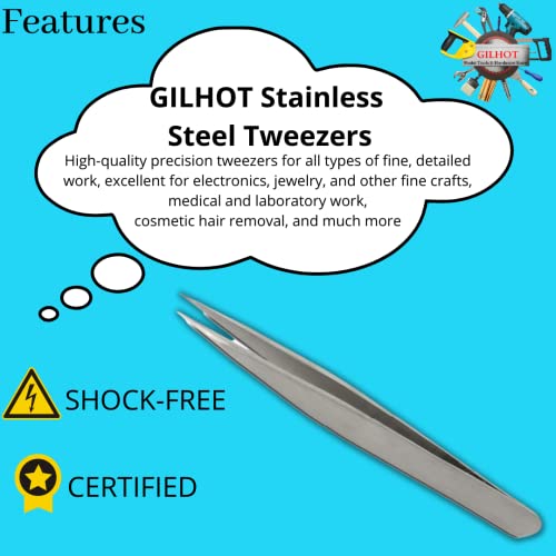 Gilhot® Professional 25 Watt Soldering Iron With Tweezer, Sponge, and Tip Cleaner for Beginner and Intermediate 4 in 1 Combo (Pack of 4) (C5j) - Image 4
