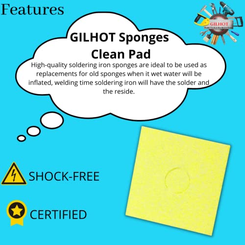 Gilhot® Professional 25 Watt Soldering Iron With Tweezer, Sponge, and Tip Cleaner for Beginner and Intermediate 4 in 1 Combo (Pack of 4) (C5j) - Image 5