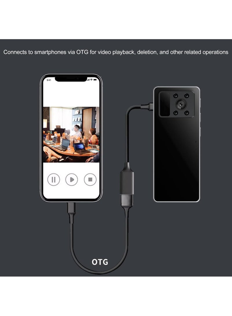 SYOSI Brooch Back Clip Camera, HD 1920x1080P Wide Angle Magnets Clip Badge Wearable Camera with Motion Detection Night Vision, for Outdoor Riding Home Travel - Image 4